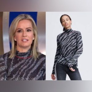 RAG & BONE Zebra Shaw Turtleneck Sweater